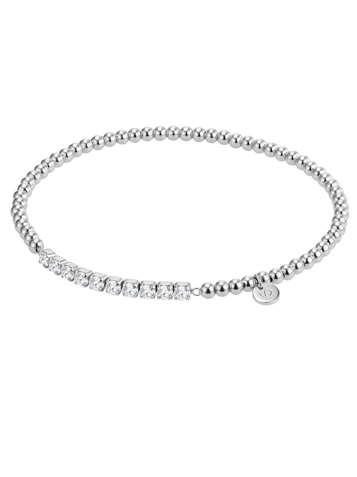 Glanzstücke München Female 925/- Sterling Silver Zirconia Pearl Bracelet