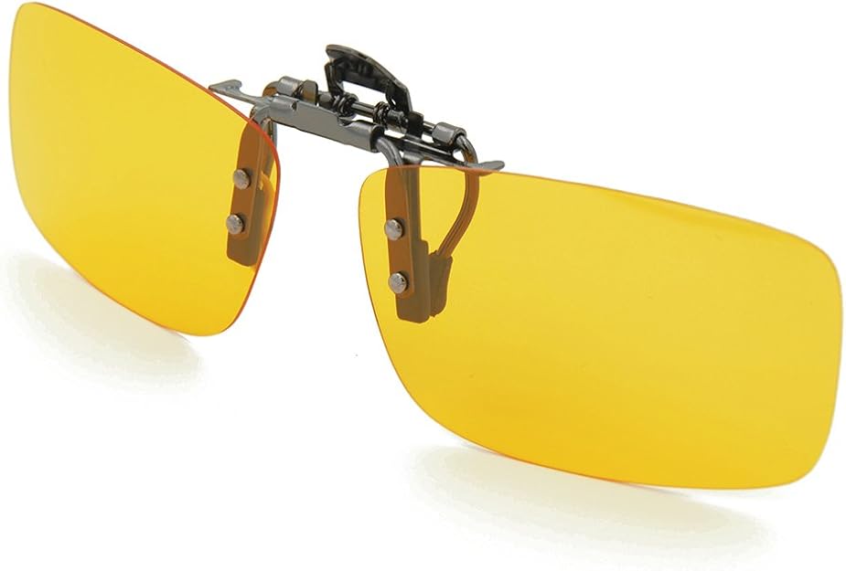 Besgoods Yellow Night Vision Polarized Clipon Flip up