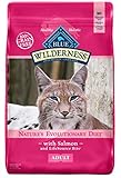 Blue Buffalo Wilderness High Protein Grain Free, Natural Adult Dry Cat Food, Salmon 11-lb