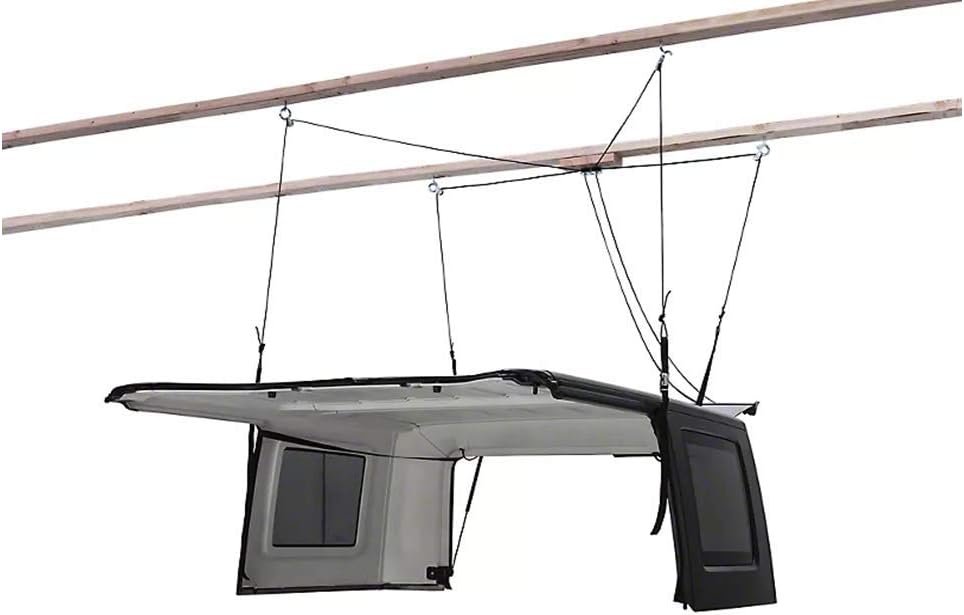 HARKEN Jeep Hardtop Overhead Garage Storage Hoist | Wrangler and Gladiator Compatible | 6:1 Mechanical Advantage: Automotive