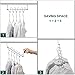 Meetu Space Saving Hangers Magic Cloth Hanger Metal Closet Organizer for Closet Wardrobe Closet Organization Closet System (Pack of 20)