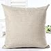 Decorbox Cotton Linen Decorative Throw Pillow Case Cushion Cover (Feathers) 18 