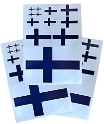 EUIOSFDC Decal in Multiple Sizes Finland Flag