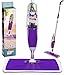 Vorfreude – Floor Mop with Integrated Spray and – Included Refillable 700Ml Capacity Bottle and Reusable Microfibre Pad
