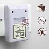 Ultrasonic New White Riddex Plus Electronic Pest Rodent Control Repeller 220V Only For EU Socket