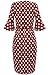 ANGVNS Women's Vintage Polka Dot Optical Illusion Bridesmaid Party Causal Dress