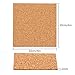 30 Pack Thin Cork Sheets 4 x 4 Inch Cork Backing Sheets Mini Backing Self-Adhensive Cork Squares for DIY Coasters