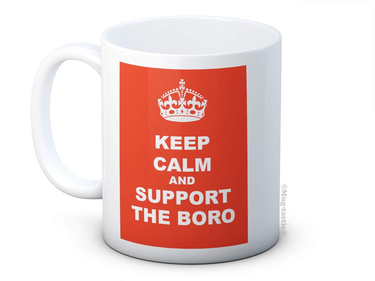 Keep Calm and Support The Boro - Middlesbrough FC Football Club - Ceramic Coffee Mug