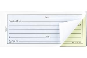 Blueline Receipt Book, 50 Carbonless Duplicates, English, 2-3/4" x 6-3/4" (DC2870)