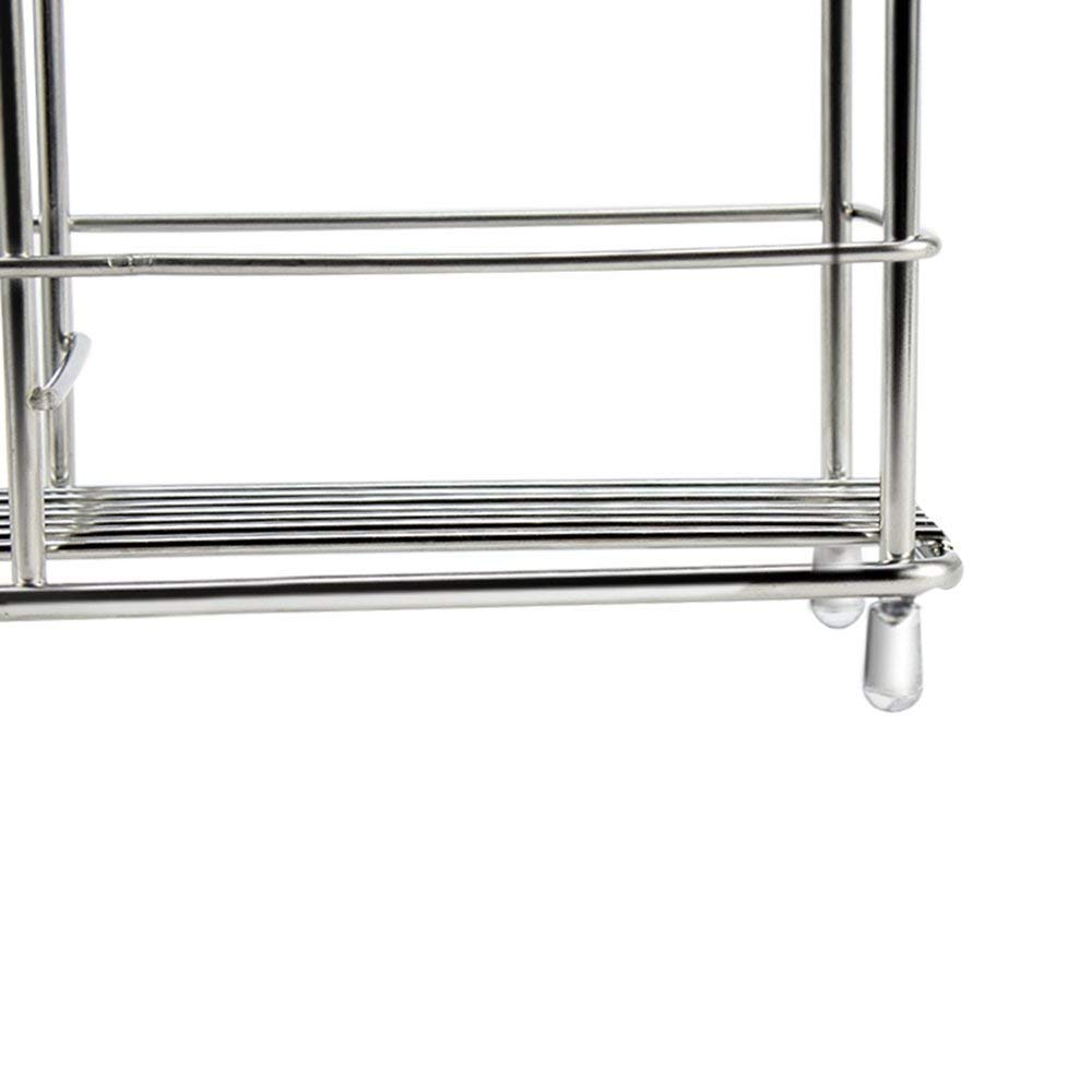 BeGrit Toothbrush Holder Stand Stainless Steel Toothpaste Organizer for Bathroom Vanity Countertops