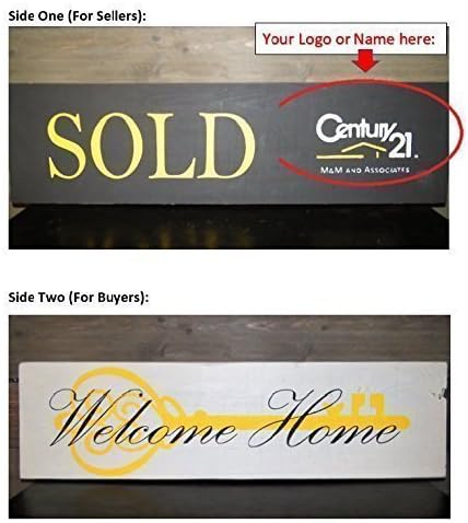 Customized Realtors Two-sided Welcome/Sold Closing Photo Opp Prop Sign