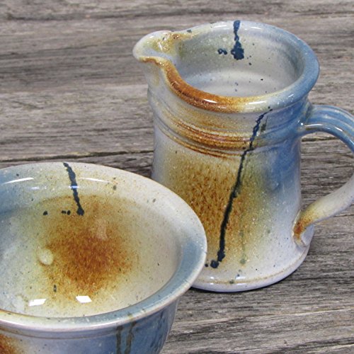Handmade Sugar and Creamer Set by Kiltrea Bridge Pottery Ireland 100
