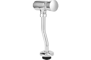 Urinal Flush Valve, G1/2 Water Saving Manual Flush Valve Copper Set Wall Mounted Hand Press Flushing Tool for Bathroom Toilet