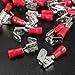 Lucksender 100PCS Piggyback Spade Crimp Terminal Connector 0.5-6.0mm? 10-22AWG by Lucksender