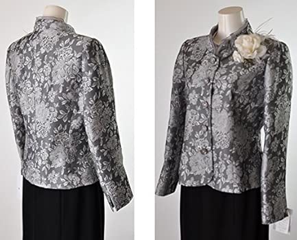 Amazon ノーブランド品 オーガンジーフリル重ね襟ジャケット ロング