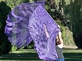 PURPLE Shimmer Angel Wing Catch the Fire Worship Flags (single layer pair)