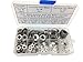 HVAZI 360PCS Stainless Steel Flat Washers Assortment Kit for M2 M2.5 M3 M4 M5 M6 M8 M10 Screws Bolt