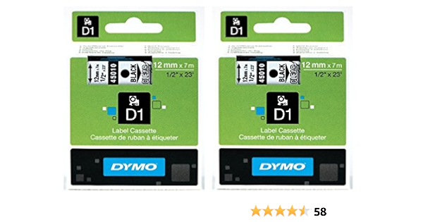 dymo label maker tape clear