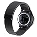 Cbin SM-R7320 Stainless Steel Fully Magnetic Closure Milanese Band for Samsung Galaxy Gear S2 Classic Smartwatch – Black