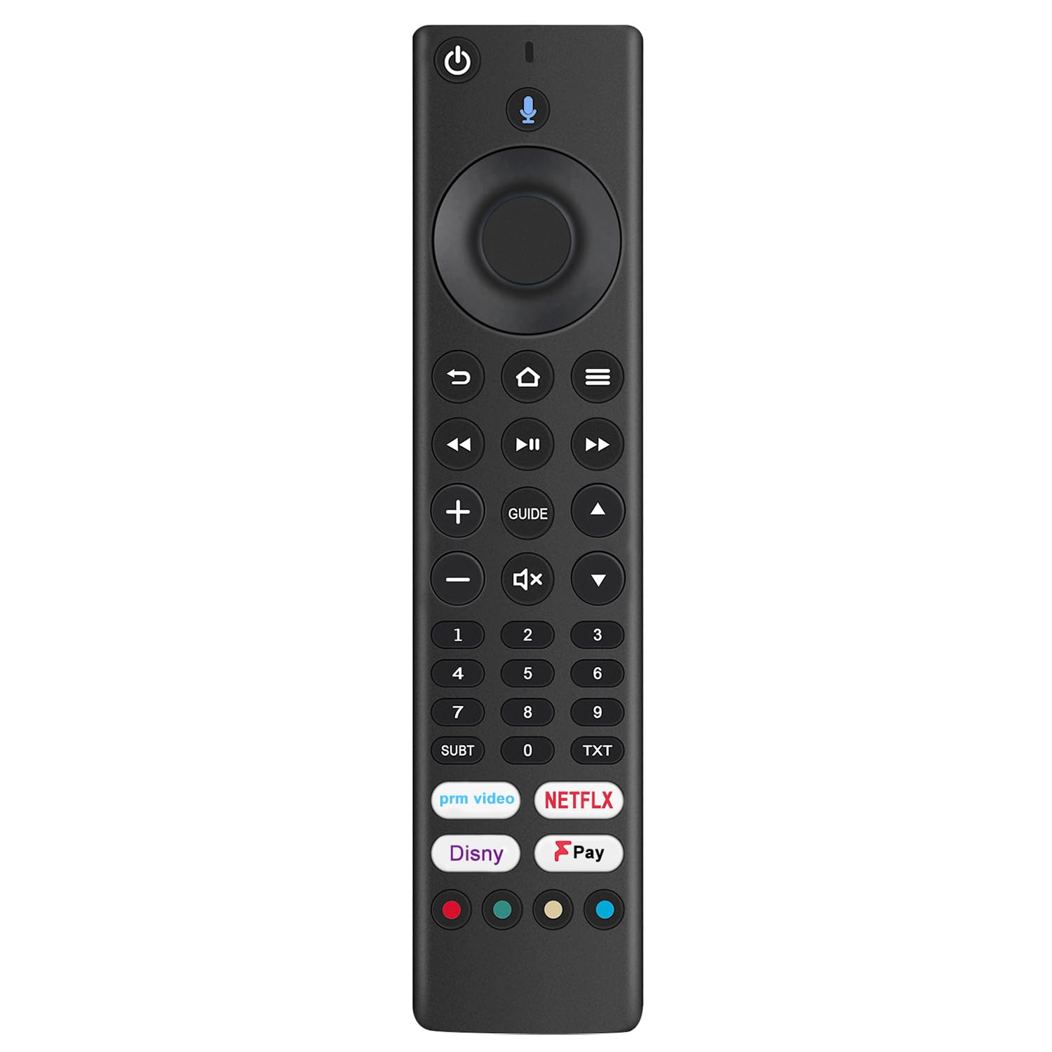 Replacement Voice Remote Fit for JVC Smart TV RM-C3255 LT-32CF600 LT-40CF700 LT-43CF700, for Toshiba CT-8570 CT-8565 RC39177 for Ferguson UF3D F4320AFR F4020AFR, for TCL 55CF630K 50CF630K