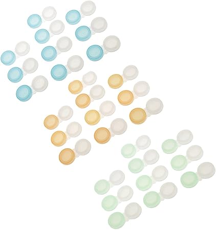 Amazon コンタクトレンズケース コンタクト ケース 透明 ミニ レンズ 浸漬ケース 3色セット 各色10個入り Sharprepublic コンタクトケース