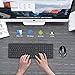 Wireless Keyboard and Mouse, J JOYACCESS 2.4G USB Ultra Slim Full Size Ergonomic Rechargeable Keyboard and Slient Cordless Mouse with Back/Forward Buttons for Mac/Windows/Laptop/Desktop - Black