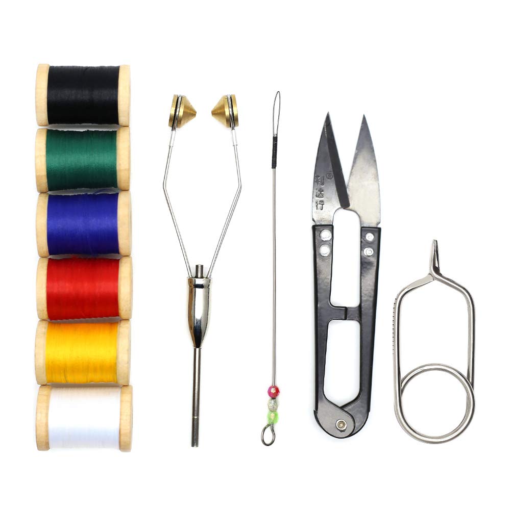 YZD Fly Tying Bobbins Tools 10 IN1 Super Smooth Bobbins With Bobbin Threader Fly Tying Tool Thread Fly Fishing Tying Flies Lure Making Accessories (10 IN 1 Fly Tying Tool Kit)