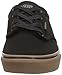 Vans Kids Atwood ( 10 oz Canvas) Black/Gum Skate Shoe 7 Kids US