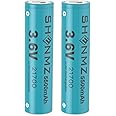 SHENMZ 2 Pack Battery for 3.6V 5500mAh Flat Top Rechargeable Battery for Electronic Devices,Such as LED Flashlights, Emergency Lights,Portable Devices,Remote Control,Headlights,Toys etc.