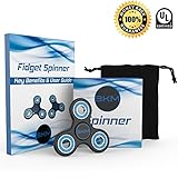3KM Tri Fidget Spinner Toy For Adults & Kids - Reduce Stress & Anxiety, Relieve ADHD/ADD & Quit Bad Habits - Premium Non-3D Quality, Durable & Quiet