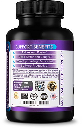 Slumberful Natural Sleep Aid - Premium Sleeping Pills With Valerian Root & Melatonin, Magnesium & other Natural Non Habit Forming Ingredients, Also Helps with Anxiety, Stress, Mood & Focus 60 Count