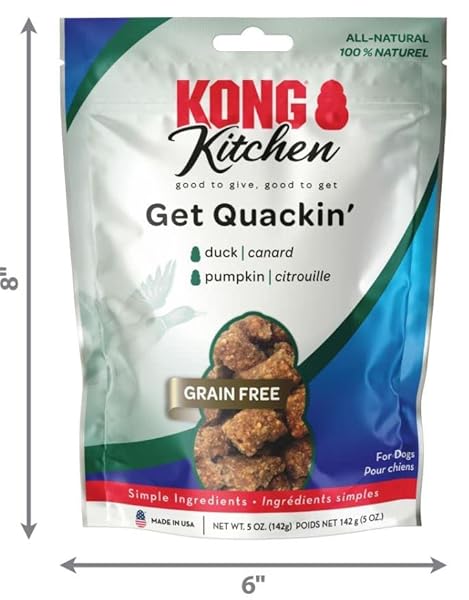 KONG KITCHEN GRAIN FREE DOG BISCUITS 5 OUNCES (GET QUACKIN’)