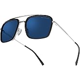 Gunnar Barron Sunglasses, Silver, Sun Lens | Barron Stainless Steel Computer Gaming Glasses Sun 90% Blue Light &amp; 100% UV