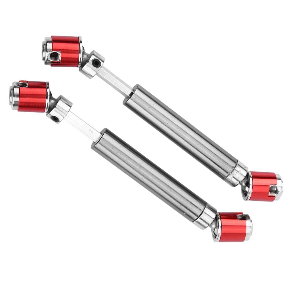 RC Car Drive Shaft, 2 Pcs Metal Upgrade Universal Drive Shaft 110-155mm for SCX10 CC01 D90 D110 RC Crawler Accessory Part