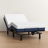 AbyssZen Adjustable Bed Frame with Side Rails, Electric Design for Comfort and Safety, Ideal for Seniors (Modern, Twin XL No Rail)