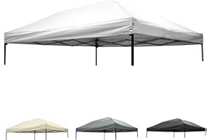 10x10 Canopy Replacement top,10x10ft Pop Up Canopy Top Cover,Silver Coated Replacement Canopy top for Straight Leg Canopy Fra