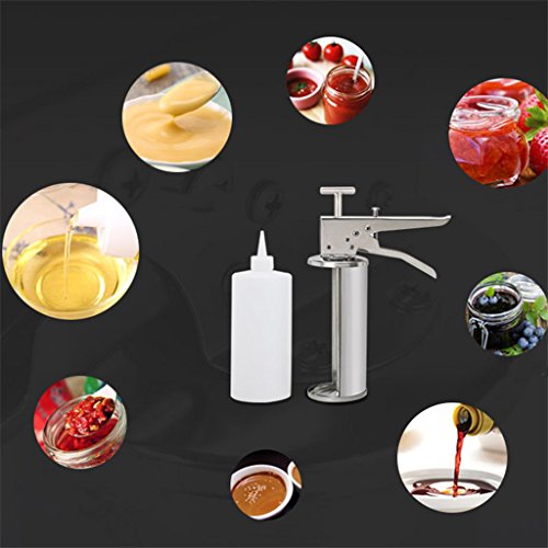 Blesiya Tomato Ketchup Vinegar Sauce Dispenser Condiment Bottle Gun Hamburger Tool