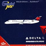 GEMGJ1510 1:400 Gemini Jets Delta Bombardier CRJ200 Reg #N858AS (pre-painted/pre-built)