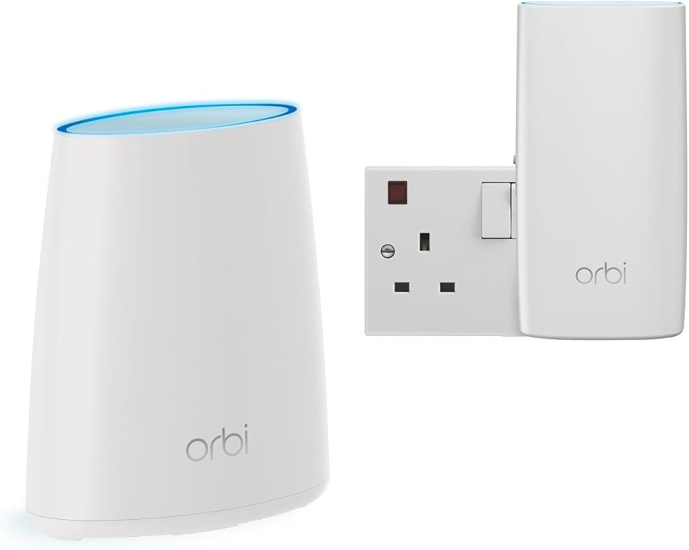 NETGEAR RBK30 Orbi Whole Home Mesh Wi-Fi System Tri-Band AC2200 2200 sq ft
