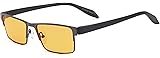 Blue Light Blocking Computer Gaming and TV Glasses (0.00x Magnification)