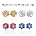 Bridal Clear Flower Stud Earrings Set in Cluster Cubic Zirconia, Hypoallergenic Jewelry Gift For Brides Bridemaid Women Girls Best Friends