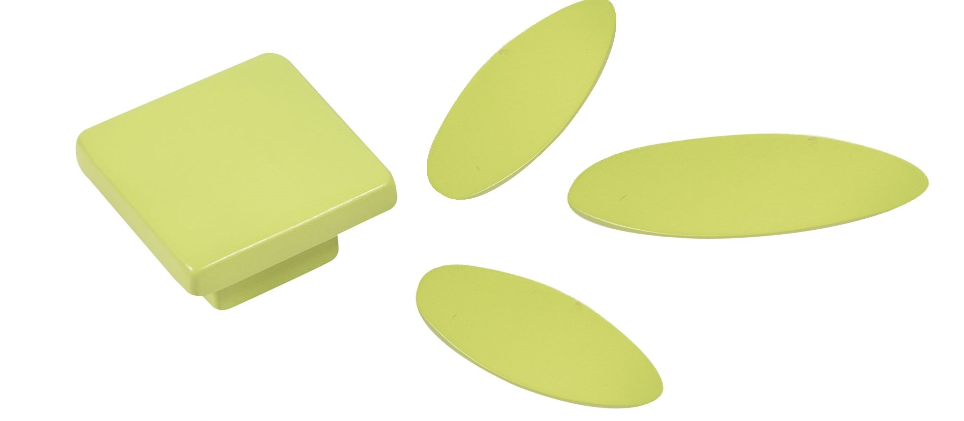 Poyetmotte 1600196 Petals with Buttons for Cabinet, Anise, Multicolor, One Size