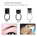Tattoo Ink Ring, 100pcs Tattoo Ink Ring Pigment Ink Holder Container Cup with Sponge Eyebrow Tattoo Kits(Black Ring, White Cup)