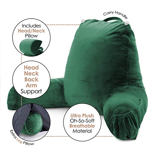 Nestl Reading Pillow Covers, (Cover ONLY) Extra Large Bed Rest Pillow