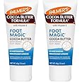 Palmer's Cocoa Butter Formula Foot Magic Moisturizing Foot Cream for Dry, Cracked Heels, Feet Moisturizer with Peppermint Oil & Vitamin E, 2.1 Ounces (Pack of 2)