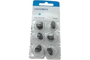 Signia/Connexx Sleeve Click CIC ITC & RIC Hearing Aid Domes Pack Of 6 (Closed Medium)