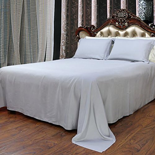 No stitching silk sheets/Silk Sand fabric solid color sheets-D 140x200cm(55x79inch)