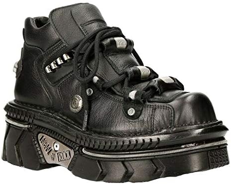 Amazon.com | New Rock 106 S1 Unisex Goth Punk Black Metallic