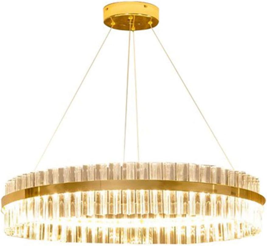 Tlhwnm Crystal Chandelier Stepless Dimming Luxury Round Crystal Lamp Living Room Dining Room Ceiling Lighting Amazing Lights 60cm Amazon Co Uk Kitchen Home