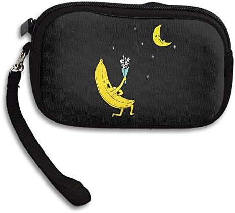 Will You Marry Me Funny Banana And Moon Small Money Wallet Coin Purse Pouch Bag